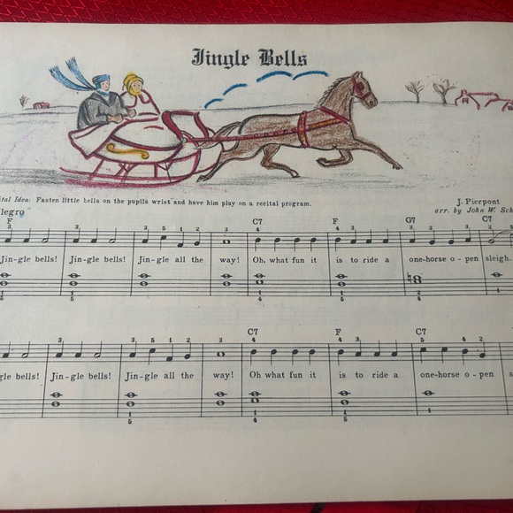 1945 John W Schaum Vintage Christmas Album Piano Book - Picture 5 of 8